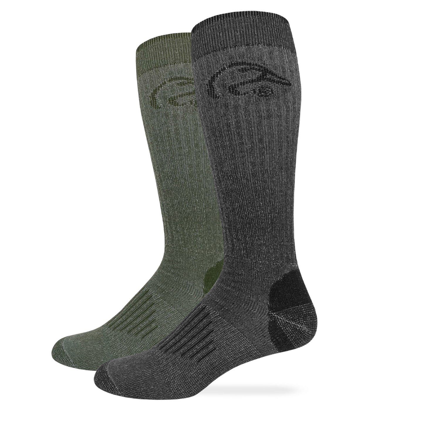 Ducks Unlimited Full Cushion Merino Wool Tall Boot Socks 2 Pack