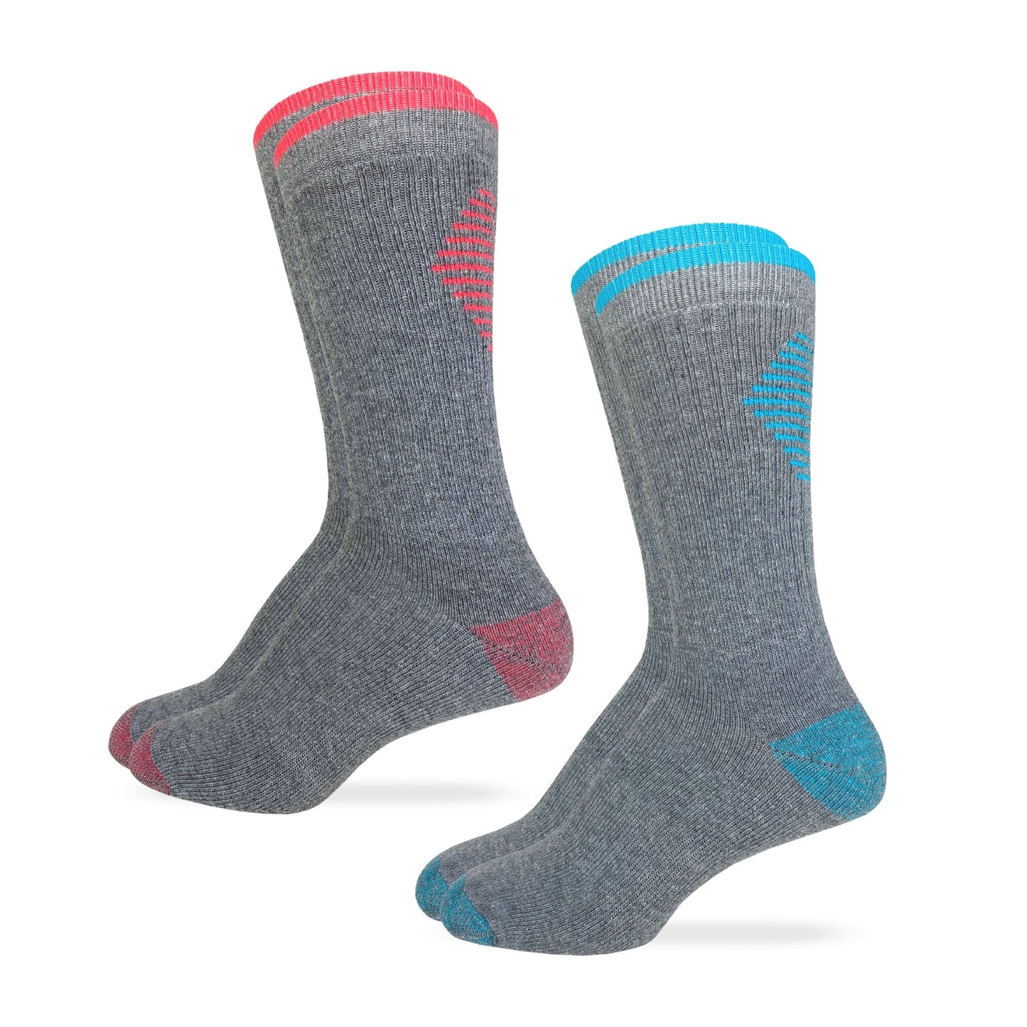 Carolina Ultimate Ladies Ultra-Dri Merino Wool Blend Crew Boot Socks 2 Pair Pack