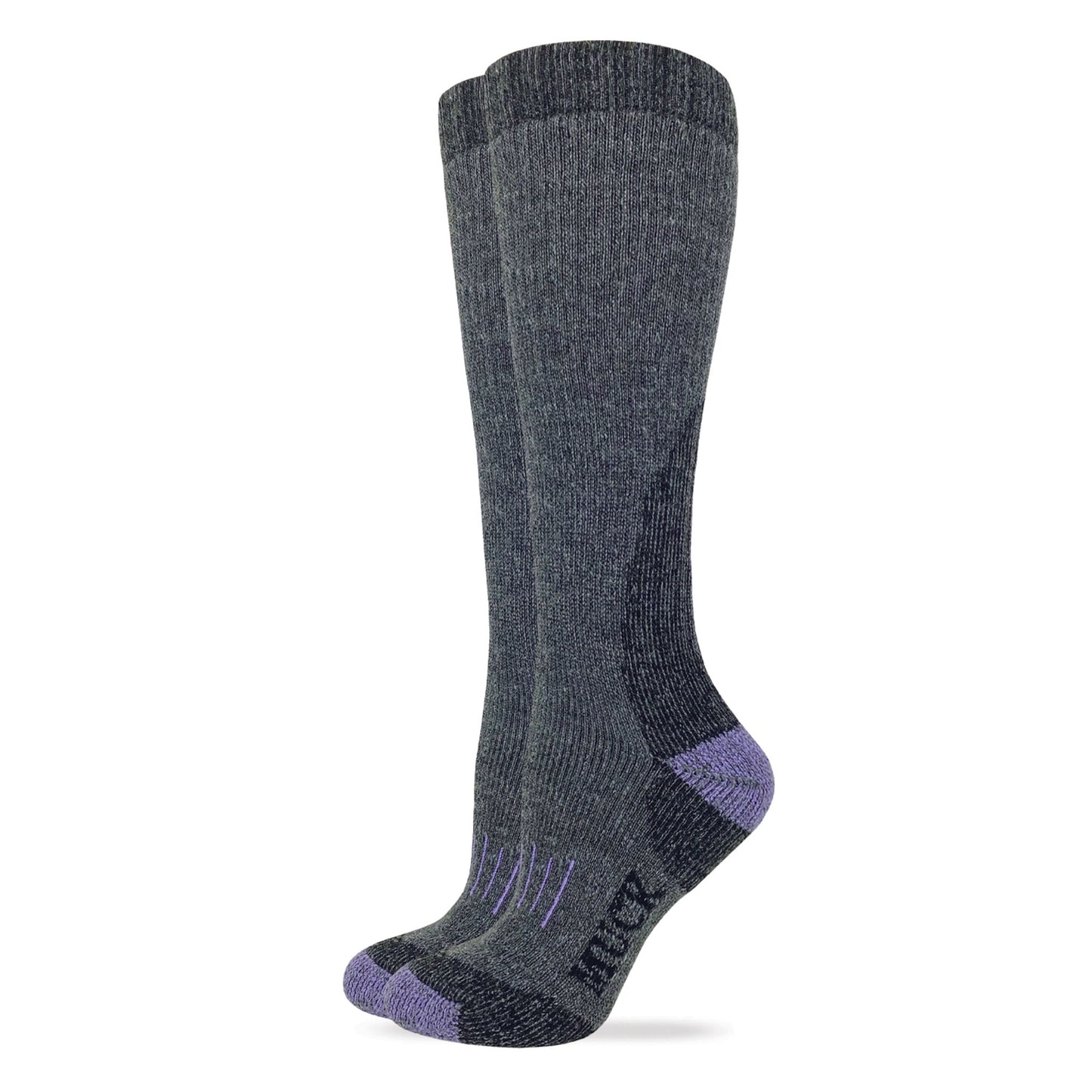 Muck Boot Ladies Merino Wool Heavyweight Knee High Boot Socks 2 Pair Pack