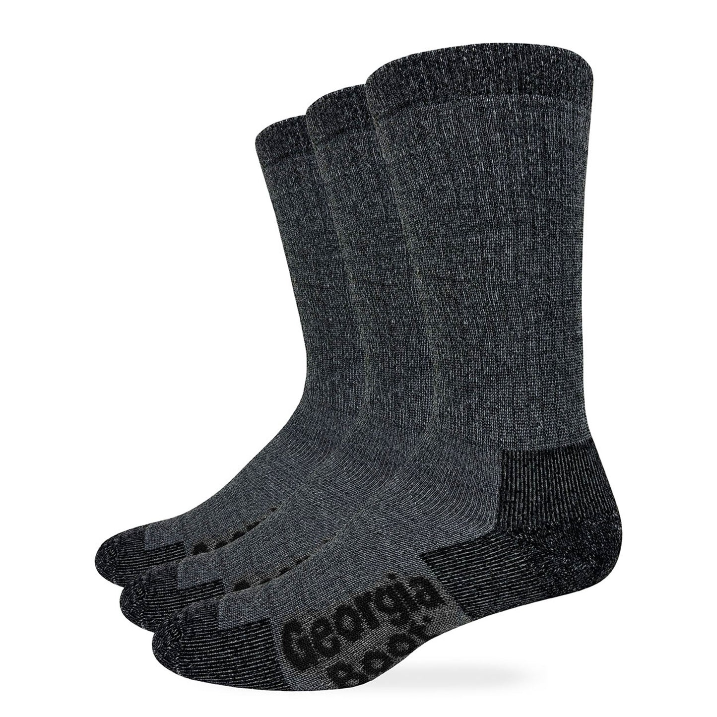 Georgia Boot Mens Merino Wool Blend Crew Socks 3 Pack