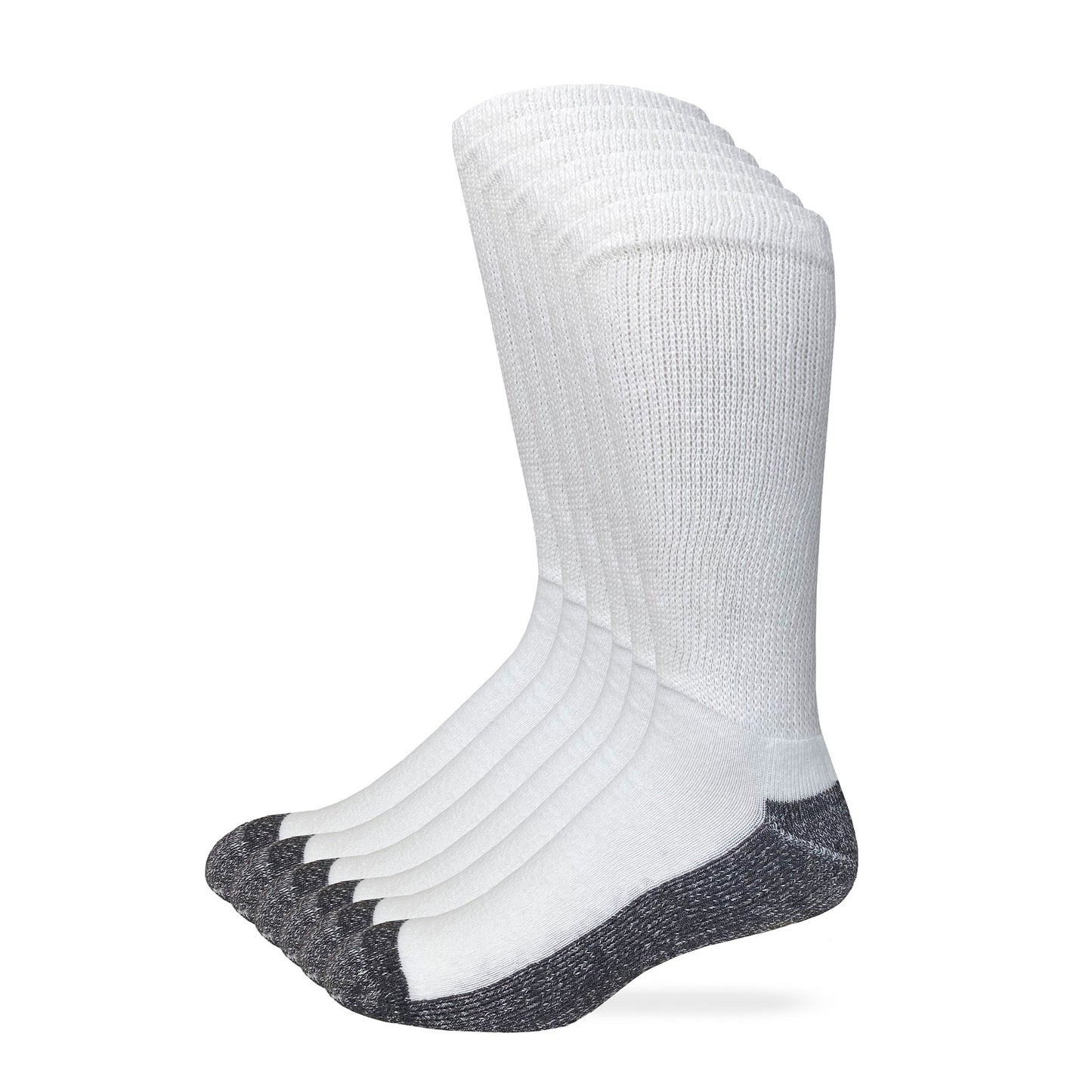 Carolina Ultimate Men's Non-Binding Everyday Crew Socks 6 Pair Pack