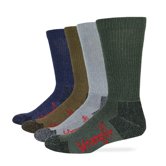 Wrangler Riggs Men's Ultra-Dri Work Boot Socks 4 Pair