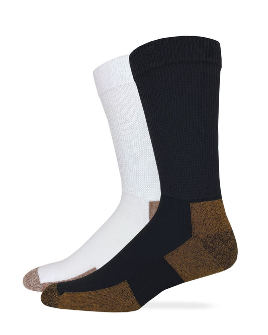 Carolina Ultimate Men's Non-Binding Cupron Copper Socks 2 Pair Pack