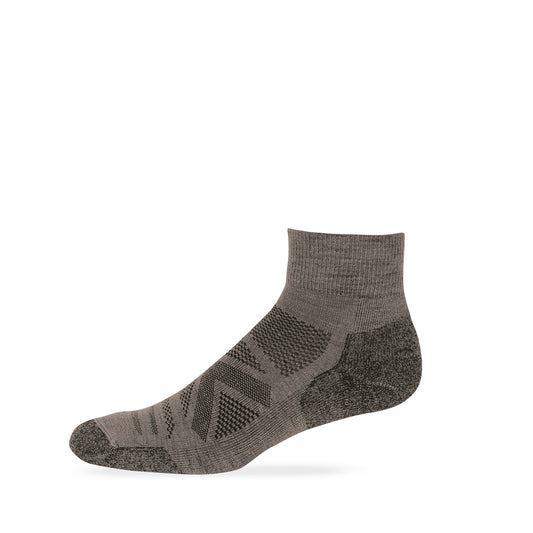 Wise Blend Men's Merino Wool Blend Hiker Quarter Socks 1 Pair Pack
