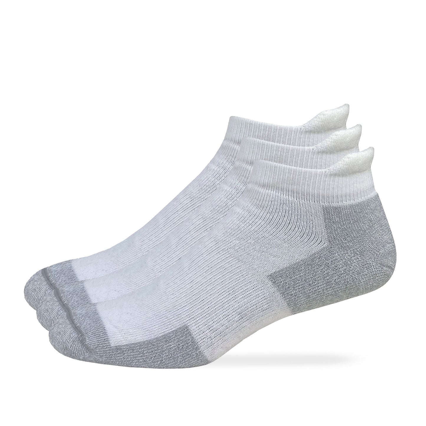 Carolina Ultimate Mens Ultra Dri Low Cut Heel Tab Athletic Socks 3 Pair Pack