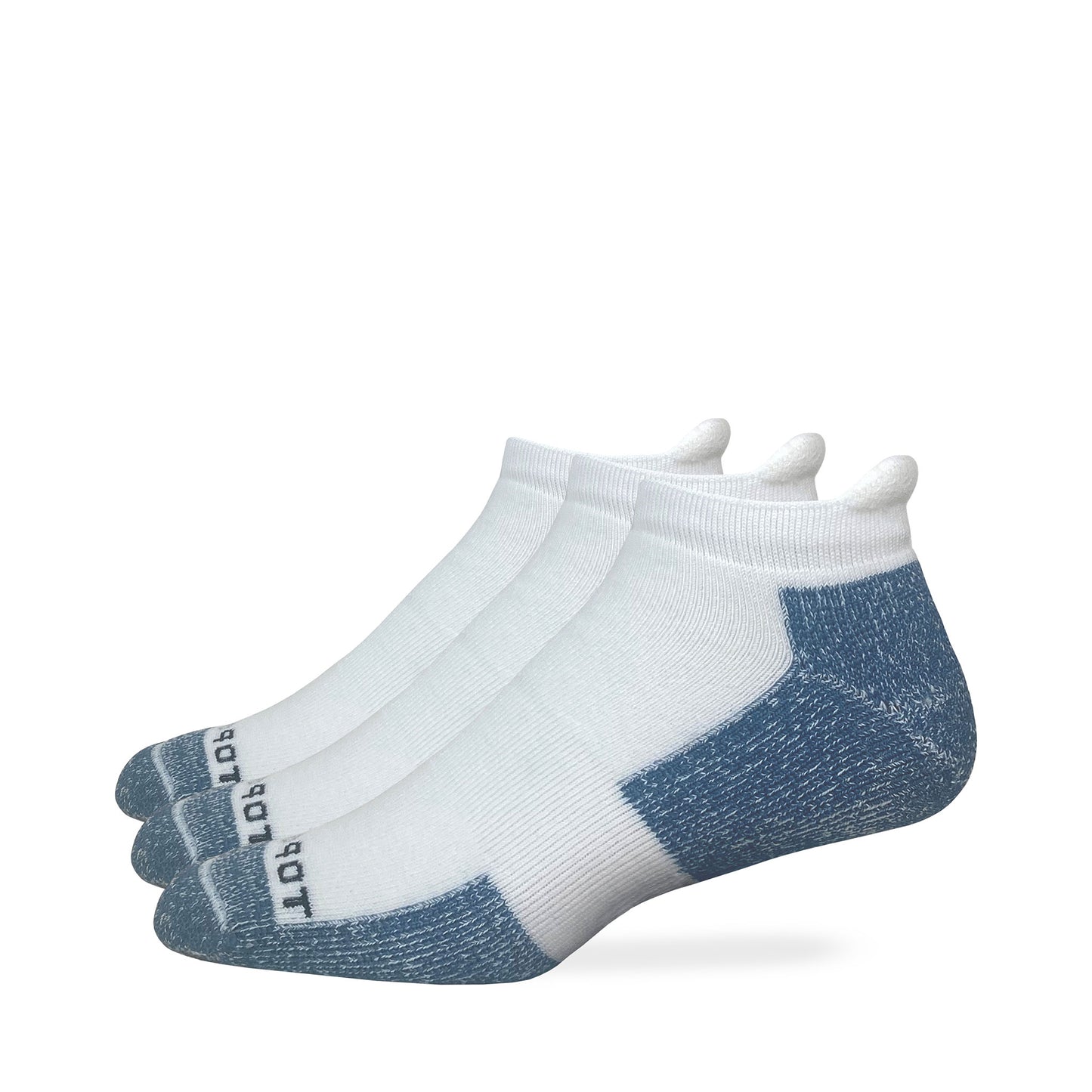 Top Flite Mens Full Cushion Low Cut Tab Socks 3 Pack