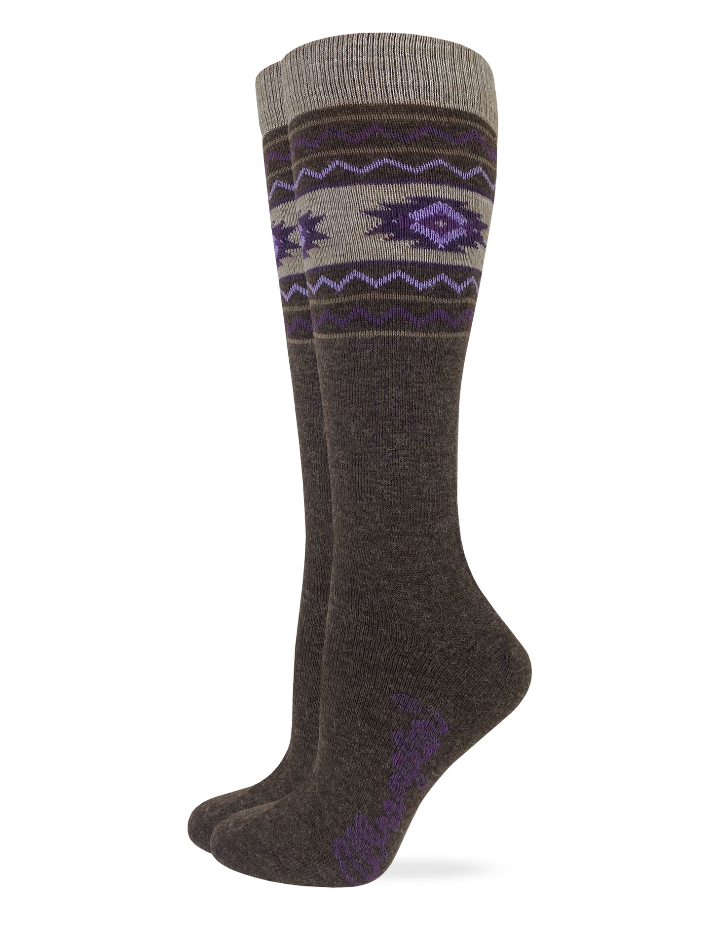 Wrangler Ladies Merino Wool Aztec Knee High Socks 1 Pair