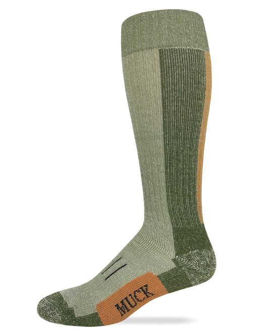 Muck Boot Mens 70% Merino Wool Heavyweight Over The Calf Boot Socks 1 Pair Pack