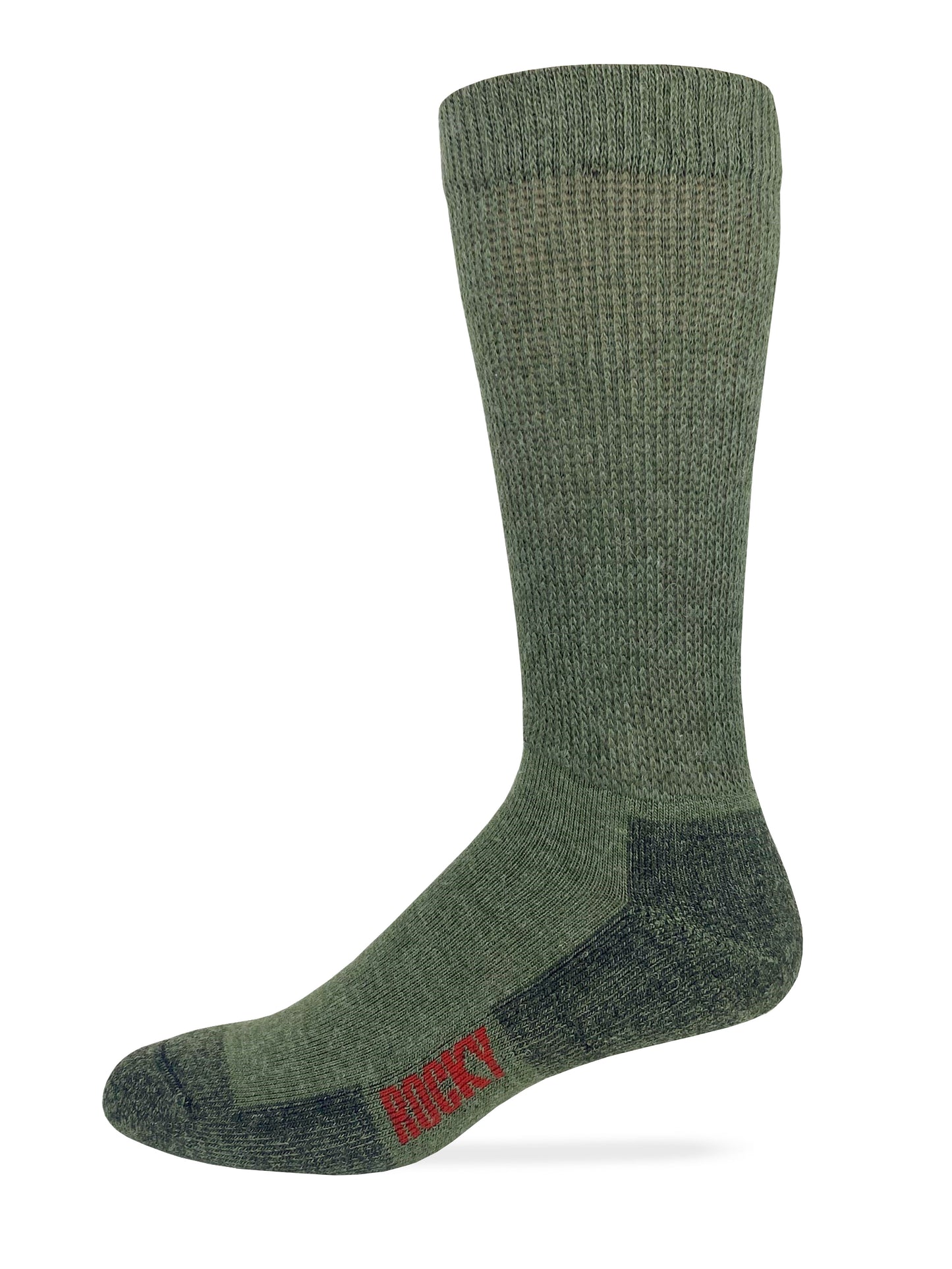 Rocky Mens Non Binding Merino Wool Blend Boot Socks 1 Pair Pack