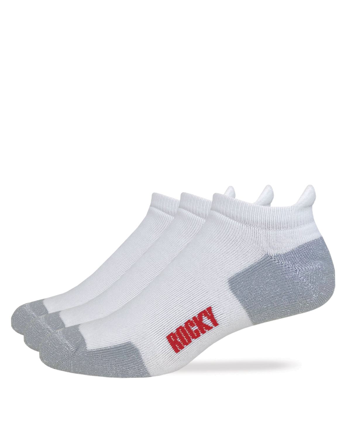 Rocky Mens Cotton Full Cushion Low Cut Heel Tab Socks 3 Pair Pack
