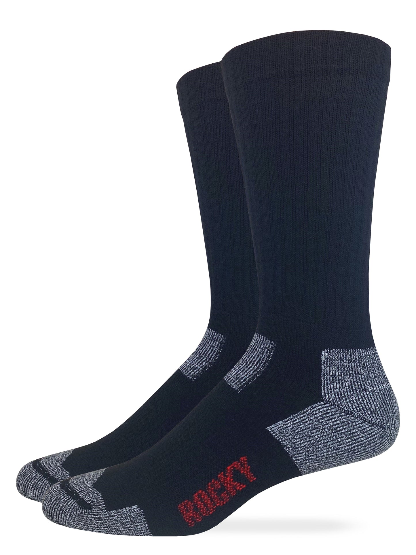 Rocky Mens Ultra Dri Full Cushion Mid Calf Boot Socks 2 Pair Pack