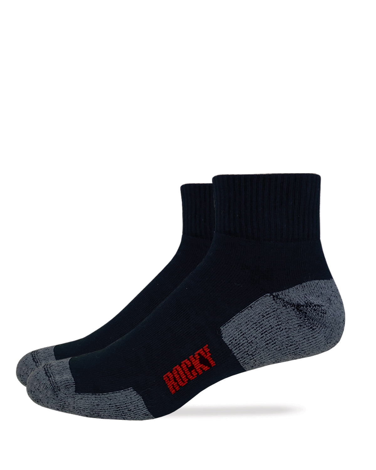 Rocky Mens Ultra Dri Full Cushion Quarter Socks 2 Pair Pack