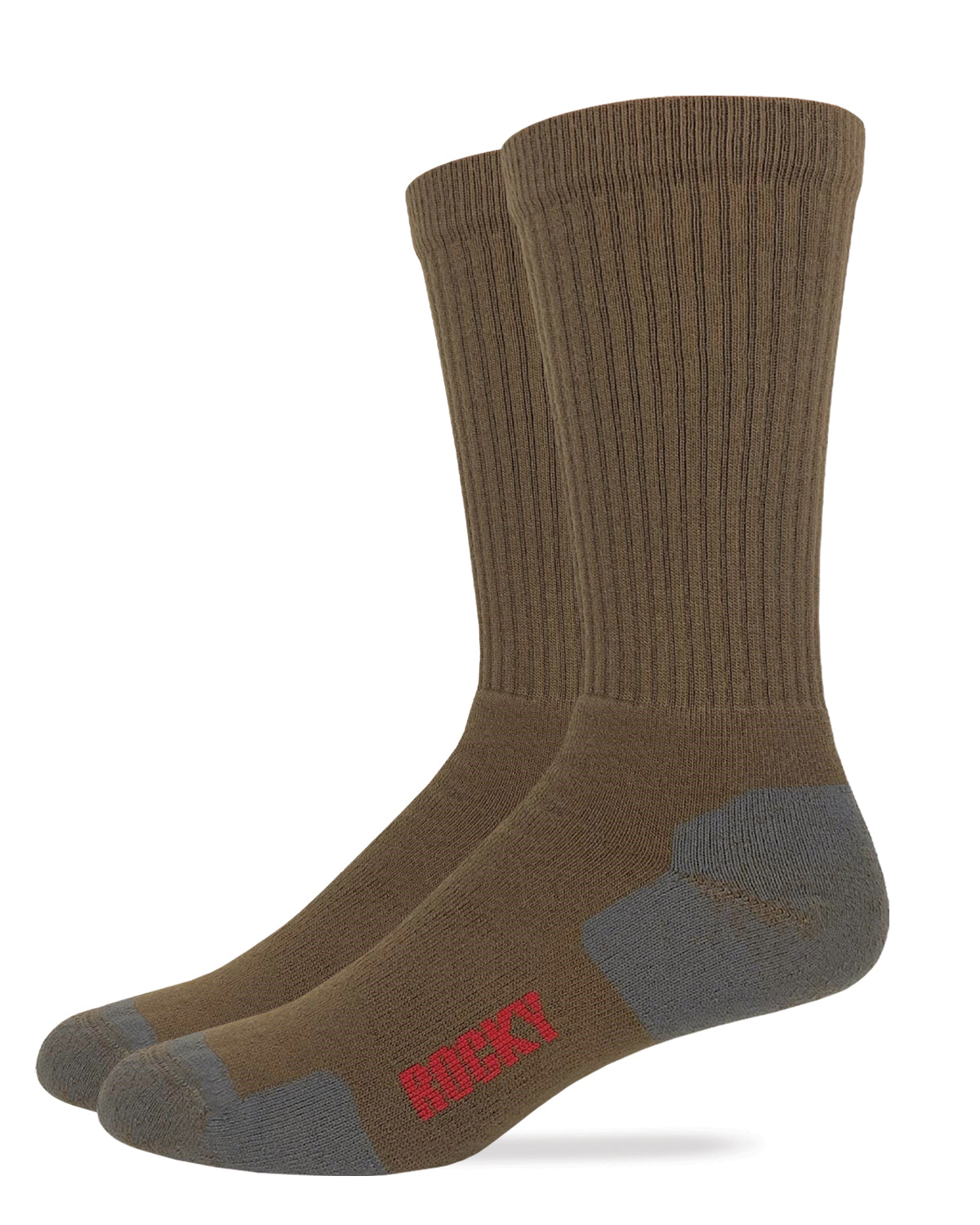 Rocky Mens Ultra Dri Full Cushion Crew Socks 2 Pair Pack