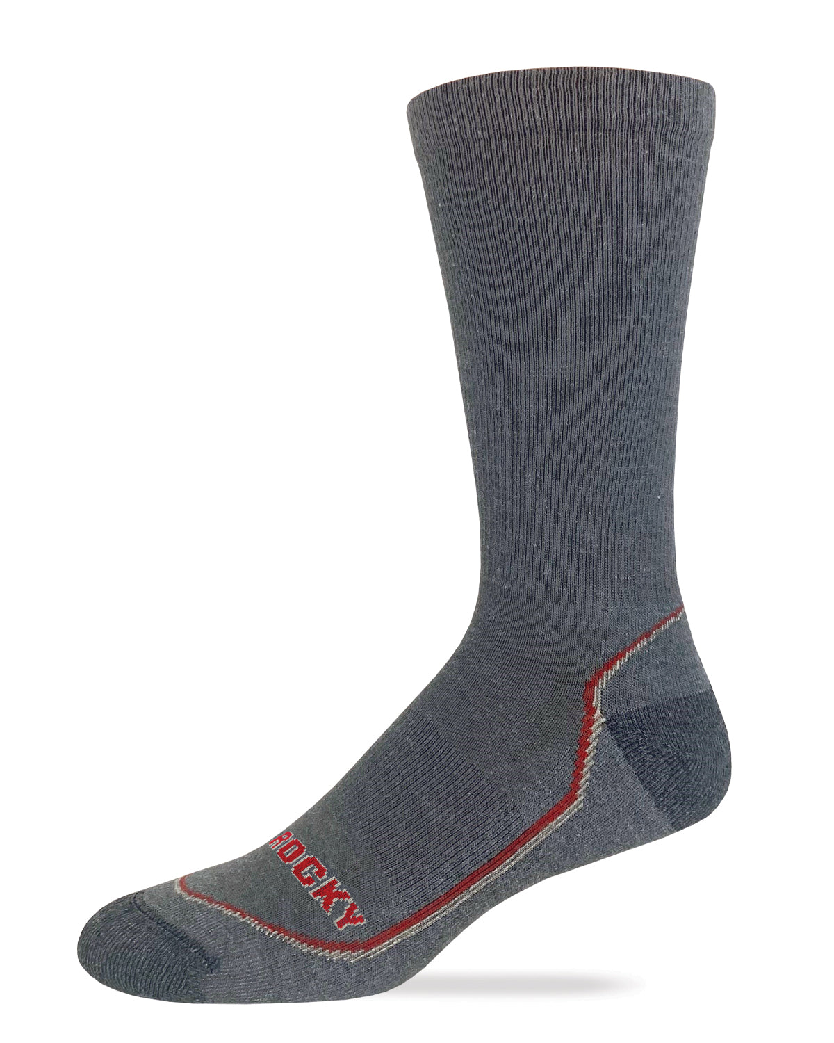 Rocky Mens Merino Wool Lightweight Year Round Crew Socks 1 Pair Pack