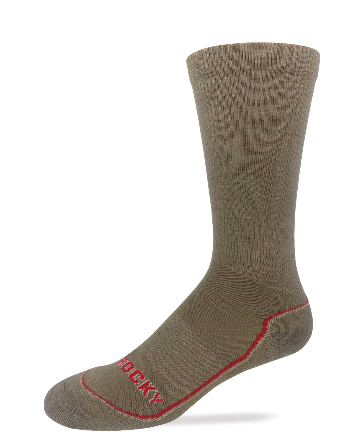 Rocky Mens Merino Wool Lightweight Year Round Crew Socks 1 Pair Pack