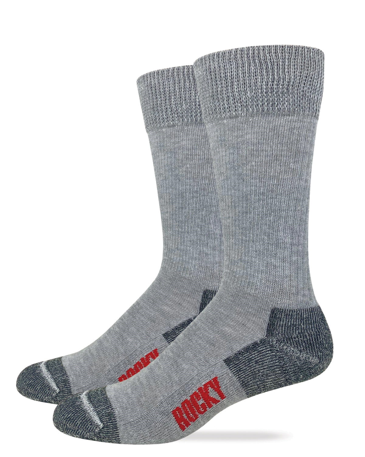 Rocky Mens Ultra Dri Non Binding Stretch Top Crew Work Boot Socks 2 Pair Pack
