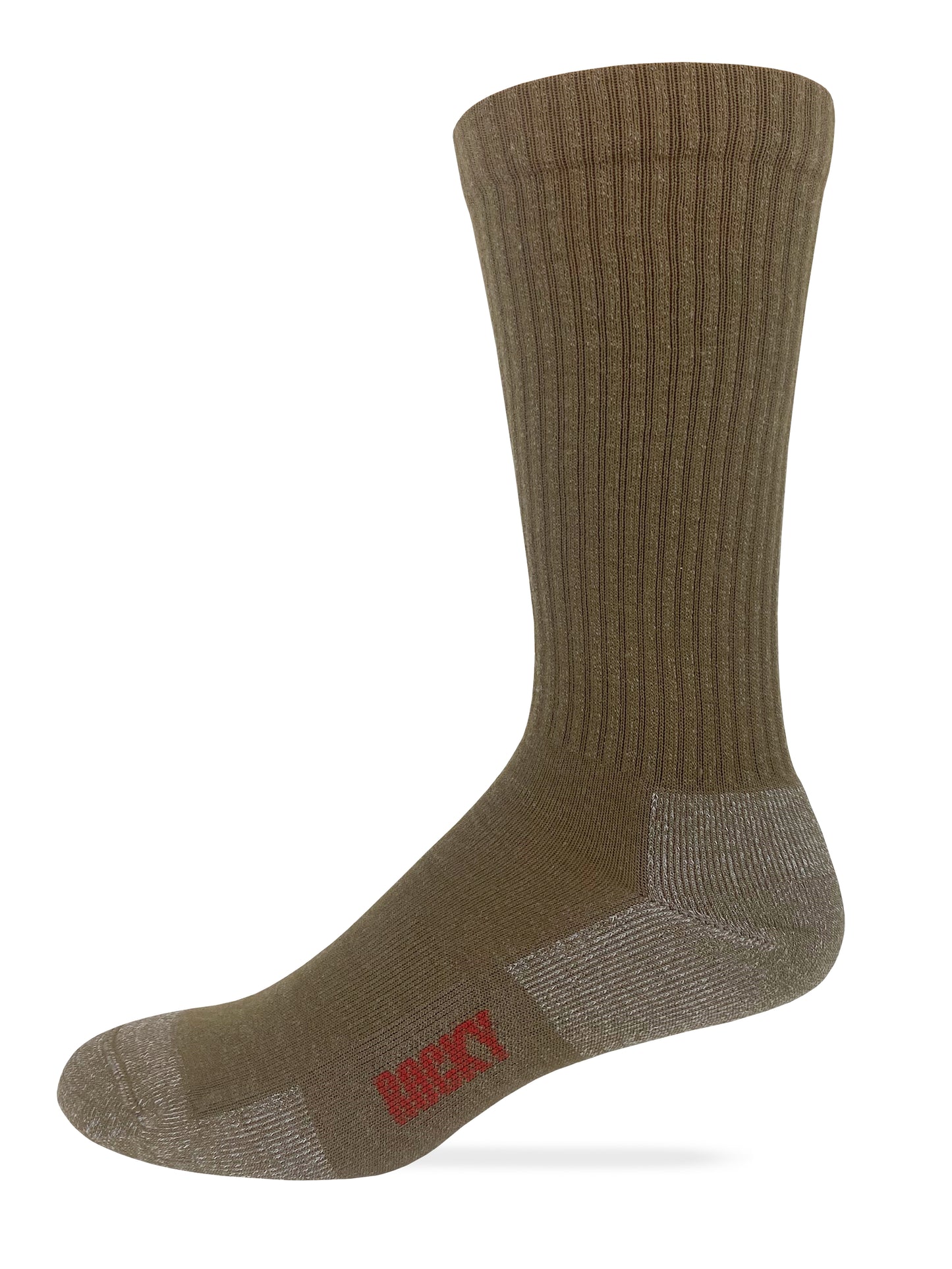 Rocky Mens All Season Lightweight Merino Wool Crew Boot Socks 1 Pair Pack