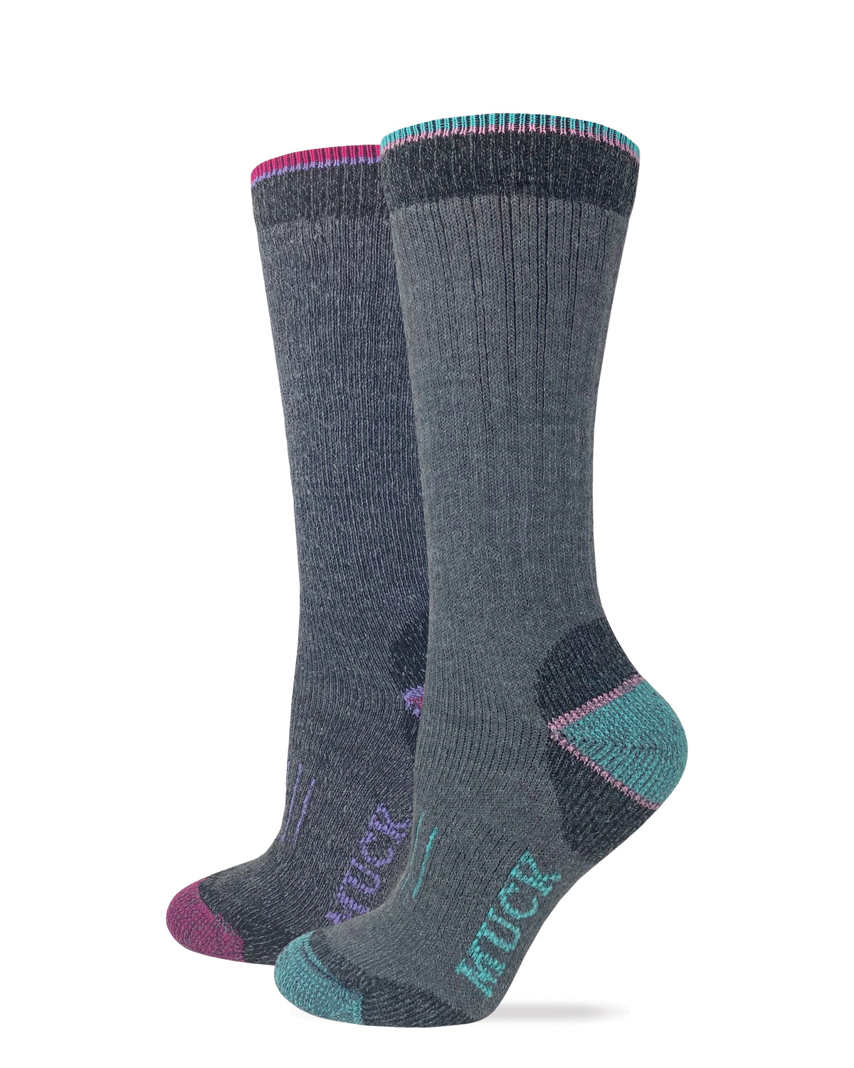 Muck Boot Ladies Heavyweight Merino Wool Blend Boot Socks Pair Pack