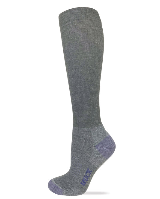 Muck Boot Ladies Lightweight 65% Merino Wool Knee High Boot Socks 1 Pair Pack