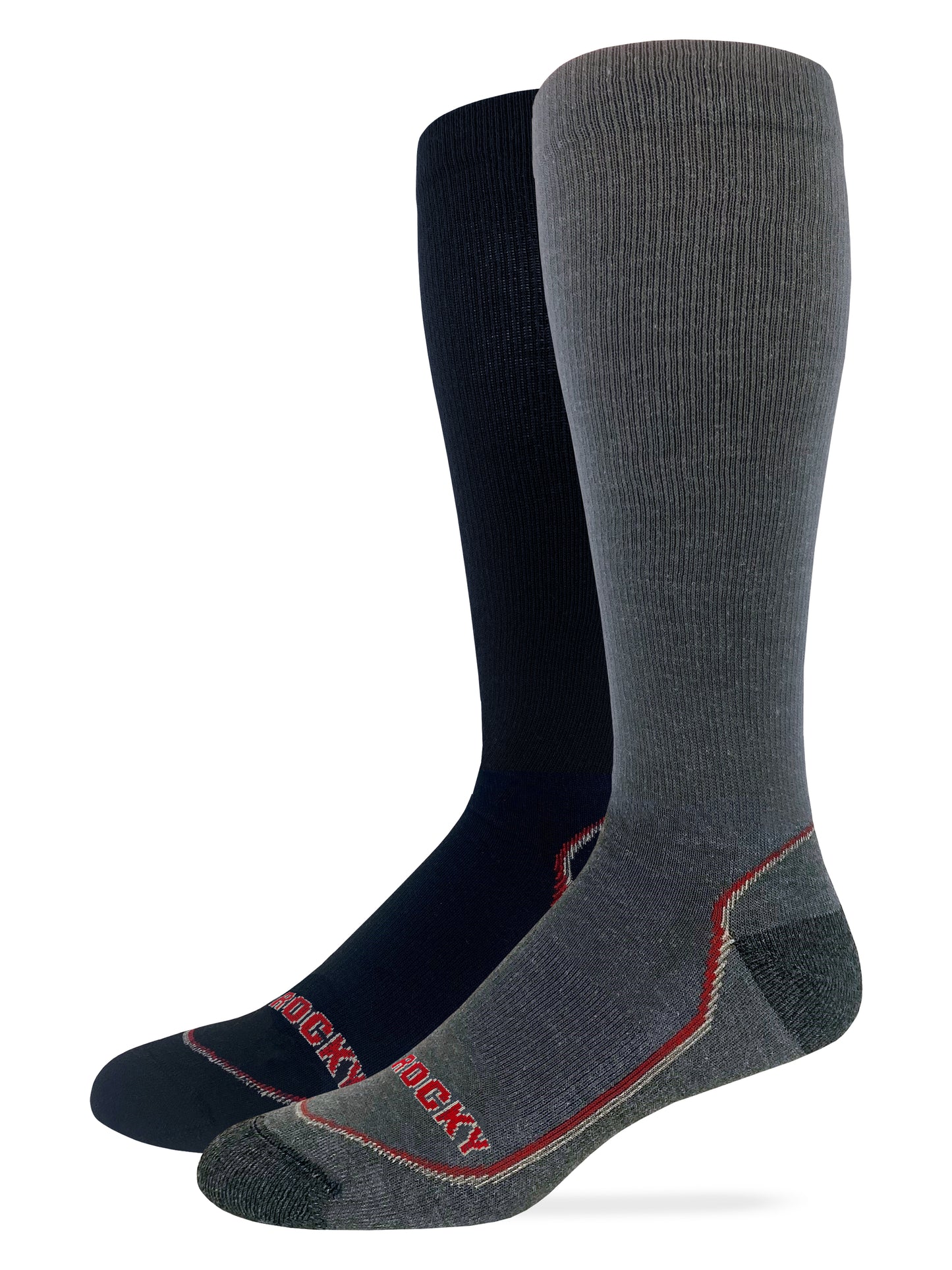 Rocky Mens Lightweight Merino Wool Year Round Tall Boot Socks 1 Pair Pack