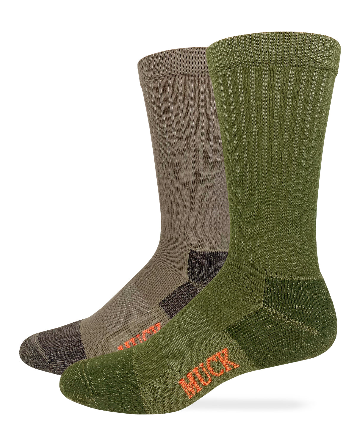 Muck Boot Mens Ultra Dri Year Round Crew Boot Socks 2 Pair Pack
