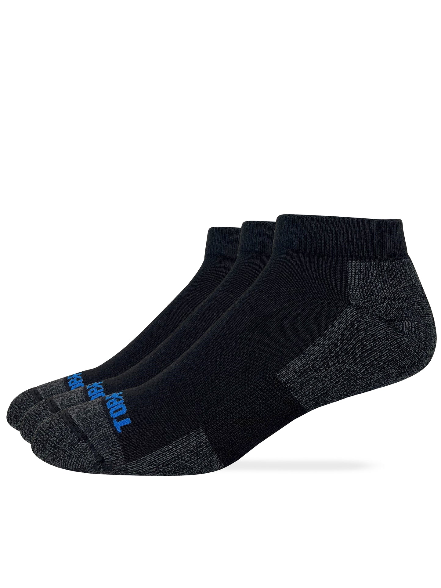 Top Flite Mens Moisture Wicking Low Cut Sport Socks 3 Pair Pack
