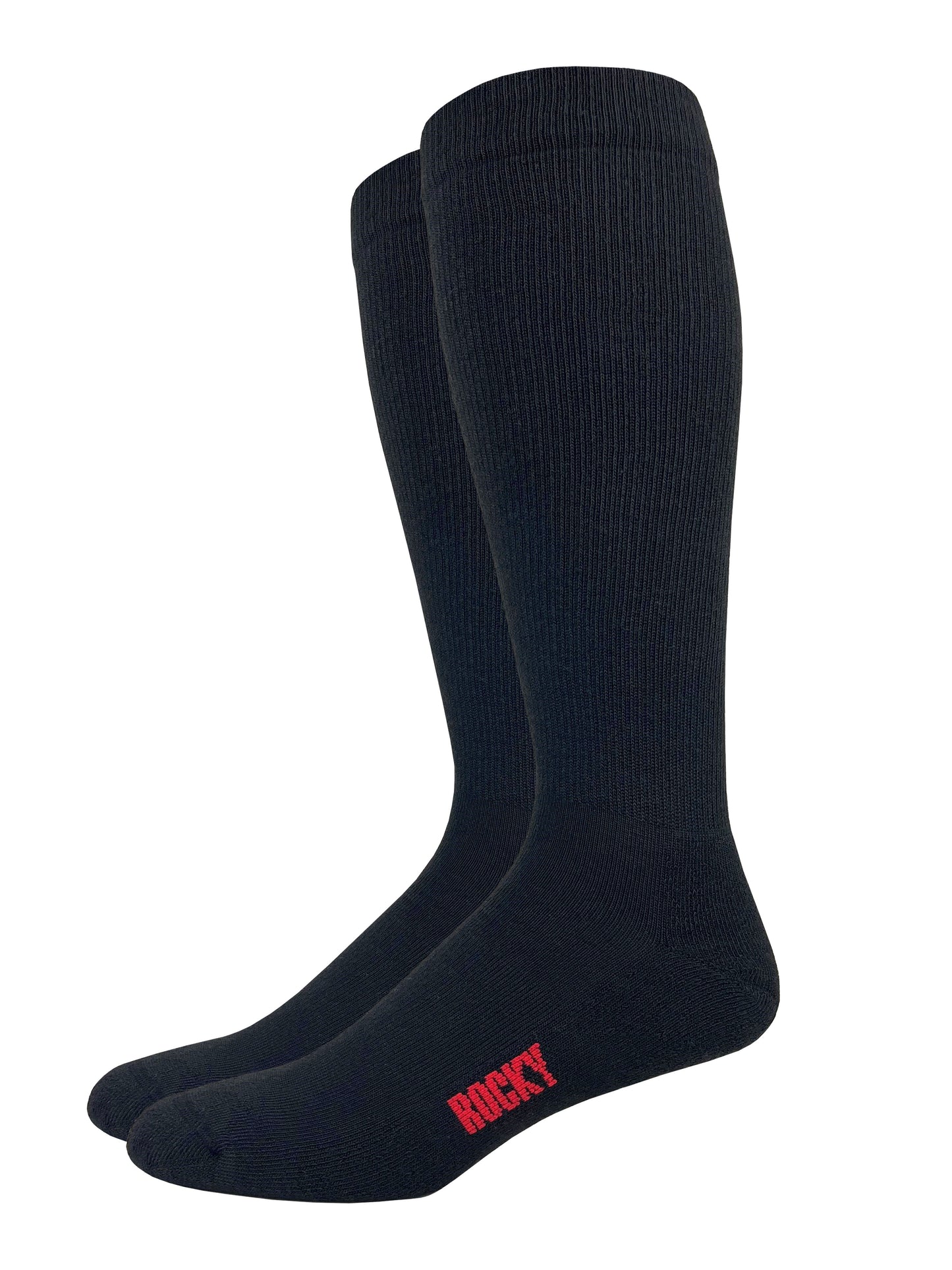 Rocky Mens Ultra-Dri® Lightweight Over the Calf Military Boot Socks 2 Pair Pack