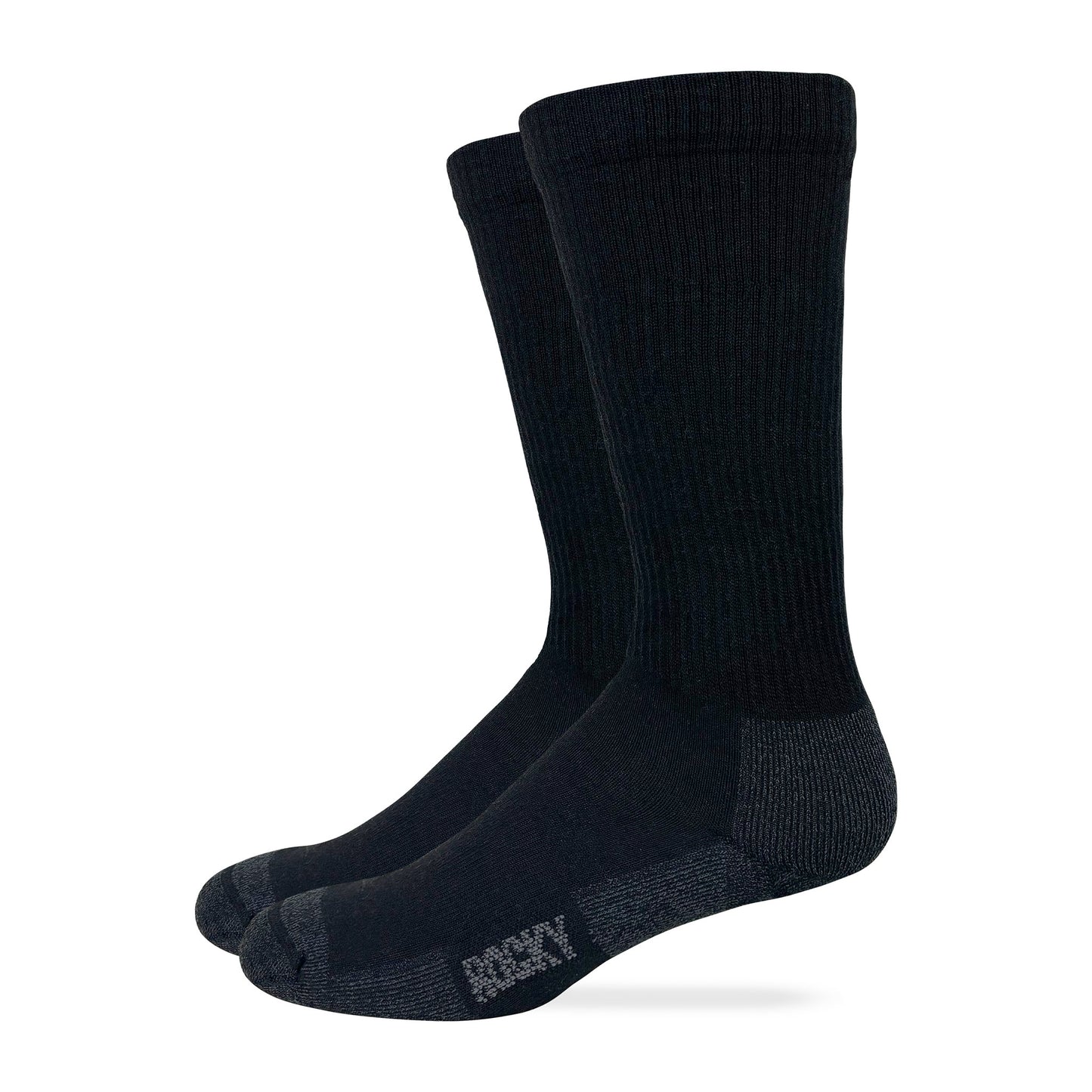 ROCKY Mens Merino Wool Year Round Military Crew Socks 1 Pair Pack