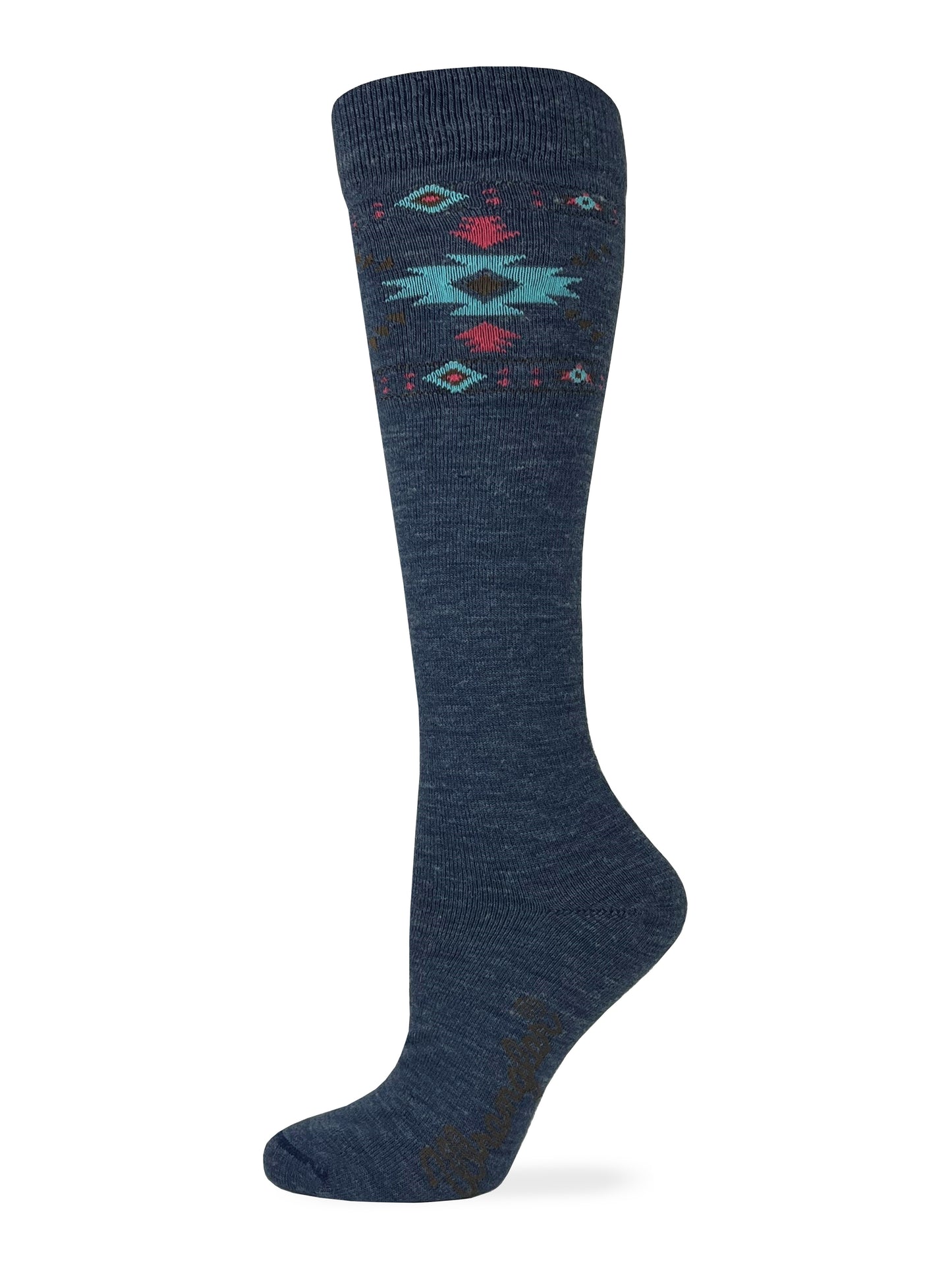 Wrangler Ladies Merino Wool Aztec Pattern Knee High Socks 1 Pair