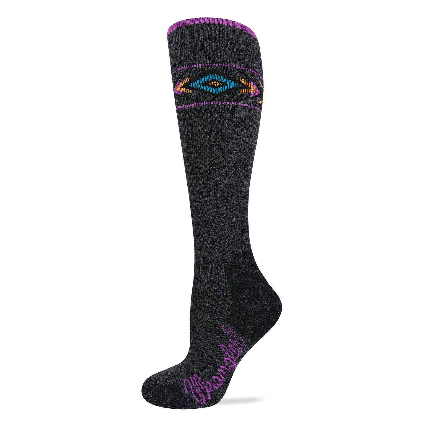 Wrangler Ladies Merino Wool Full Cushion Aztec Socks 1 Pair
