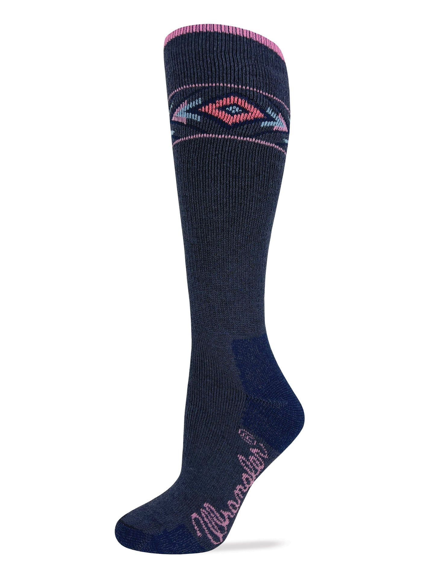 Wrangler Ladies Merino Wool Full Cushion Aztec Socks 1 Pair