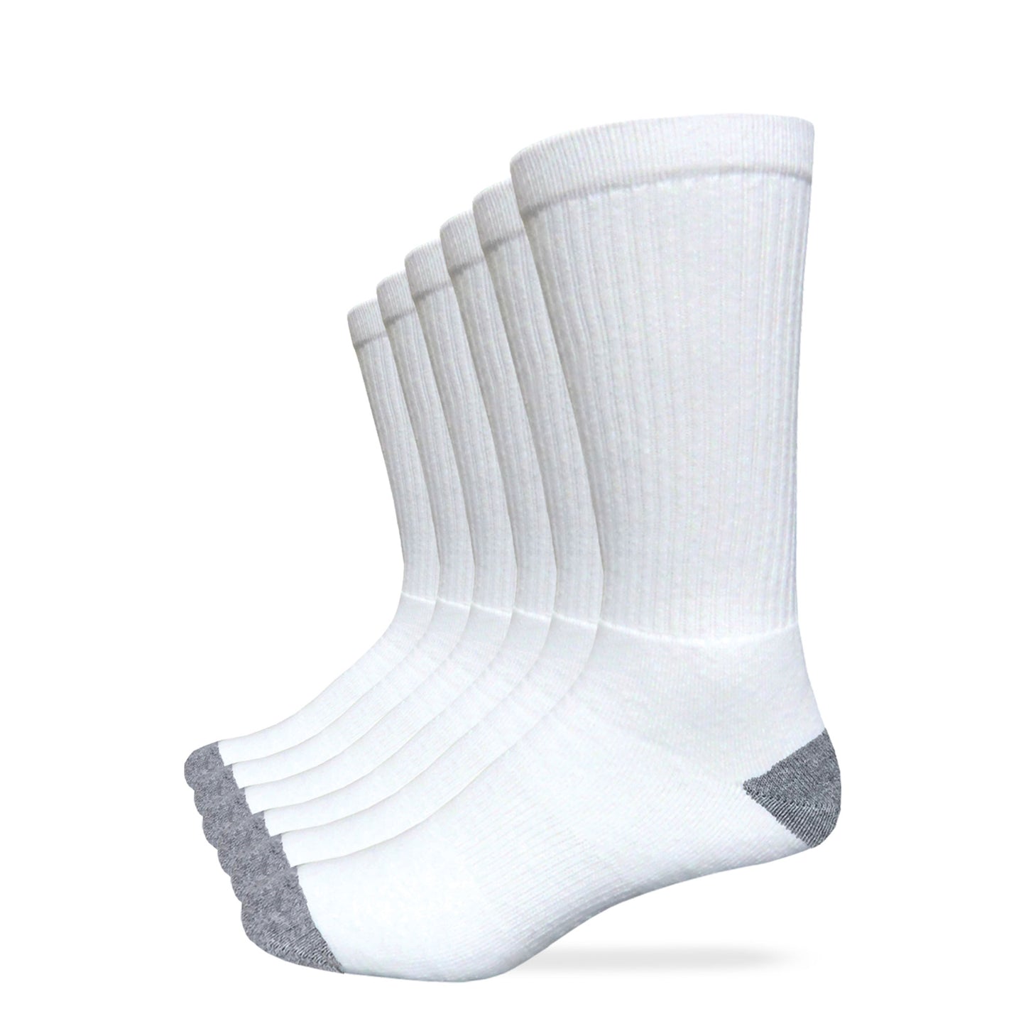 Carolina Ultimate Men's Cotton Crew Work Socks 6 Pair Pack