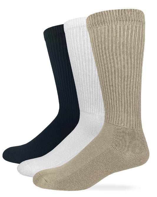 Carolina Ultimate Non-Binding Cotton Mid Calf Socks 2 Pair