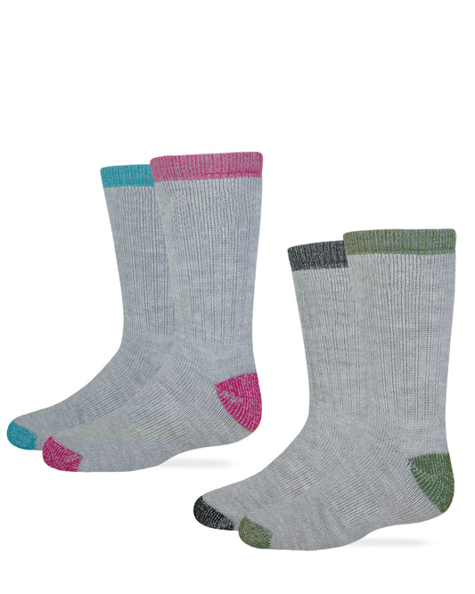 Carolina Ultimate Youth Boys Girls Merino Wool Blend Boot Socks 2 Pair