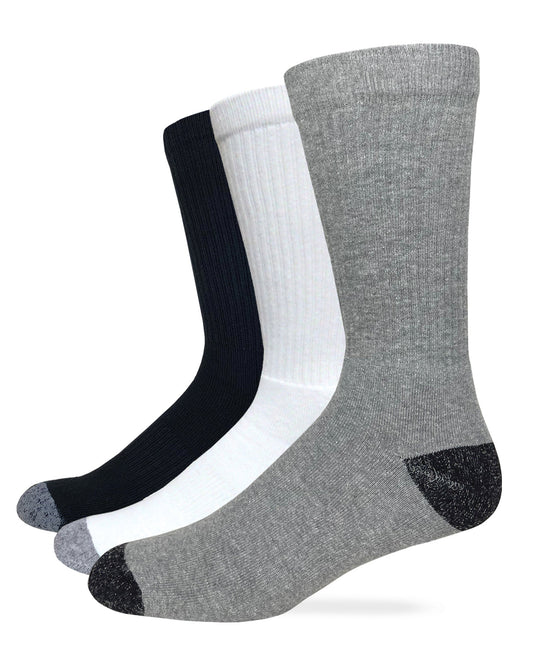 Carolina Ultimate Men's Cotton Crew Socks 3 Pair