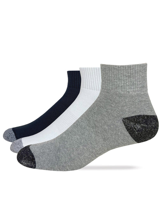 Carolina Ultimate Men's Cotton Quarter Socks 3 Pair