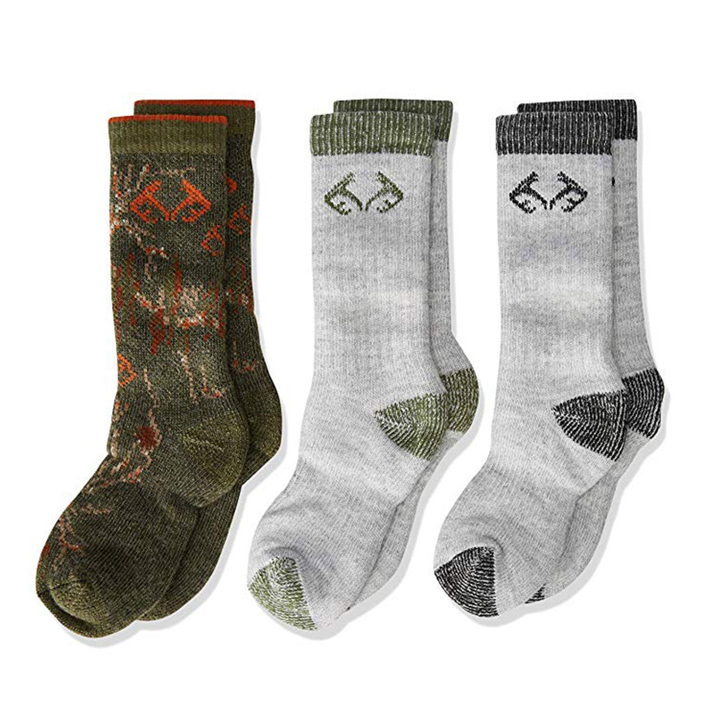 Realtree Youth Boys Ultra-Dri Socks Gift Box 3 Pair