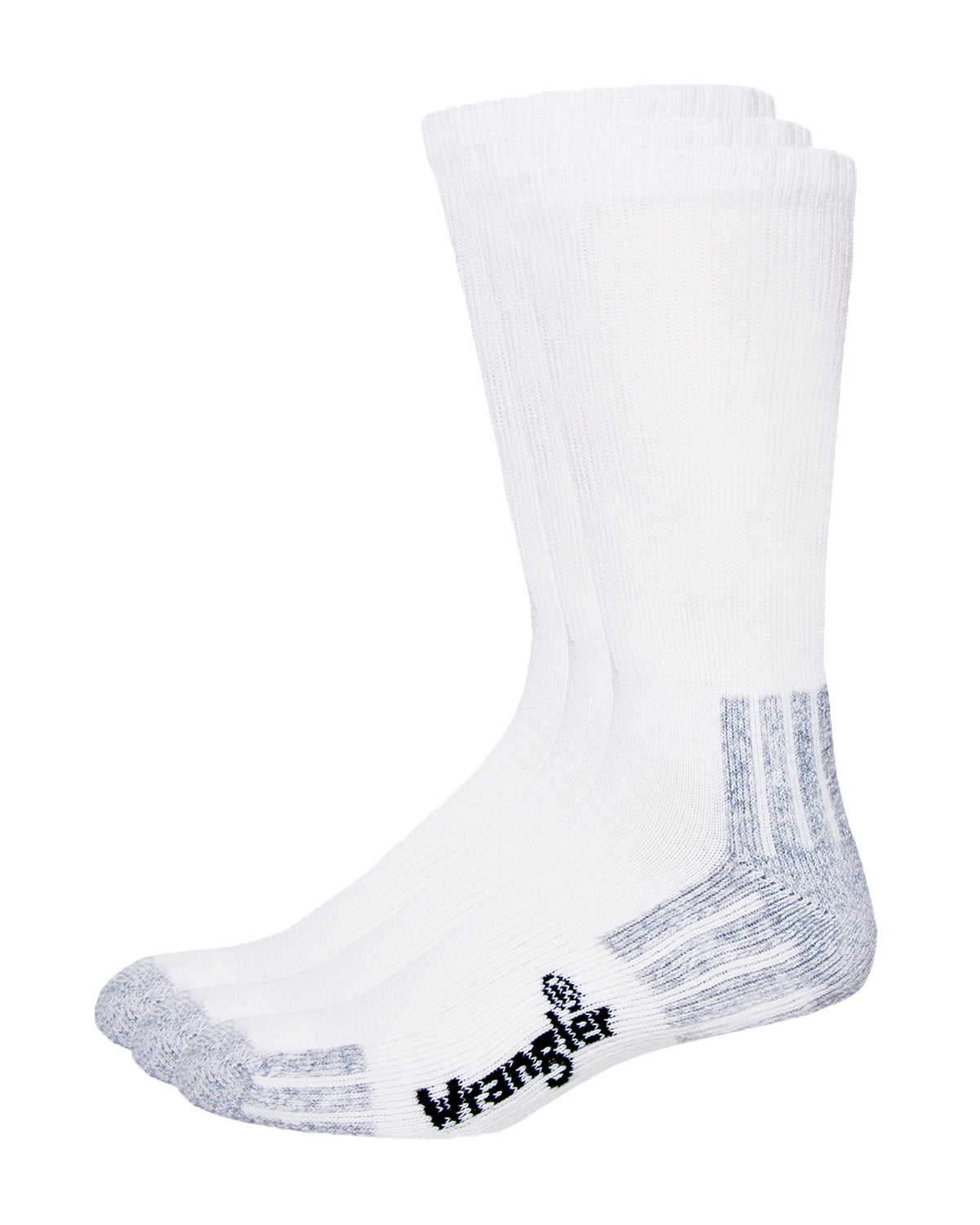 Wrangler Men's Cotton Crew Socks 3 Pair Pack