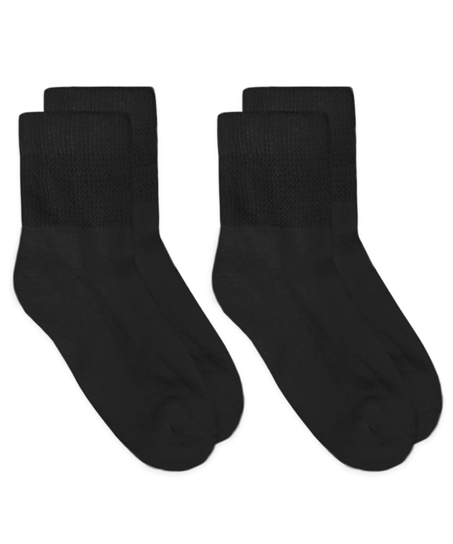 Carolina Ultimate Non-Binding Cotton Quarter Socks 2 Pair