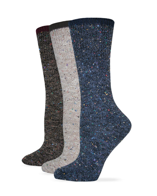 Wise Blend Ladies Fleck Marl Crew Socks 1 Pair Pack
