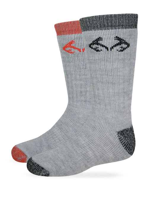 Realtree Youth Boys Merino Wool Blend Boot Socks 2 Pair