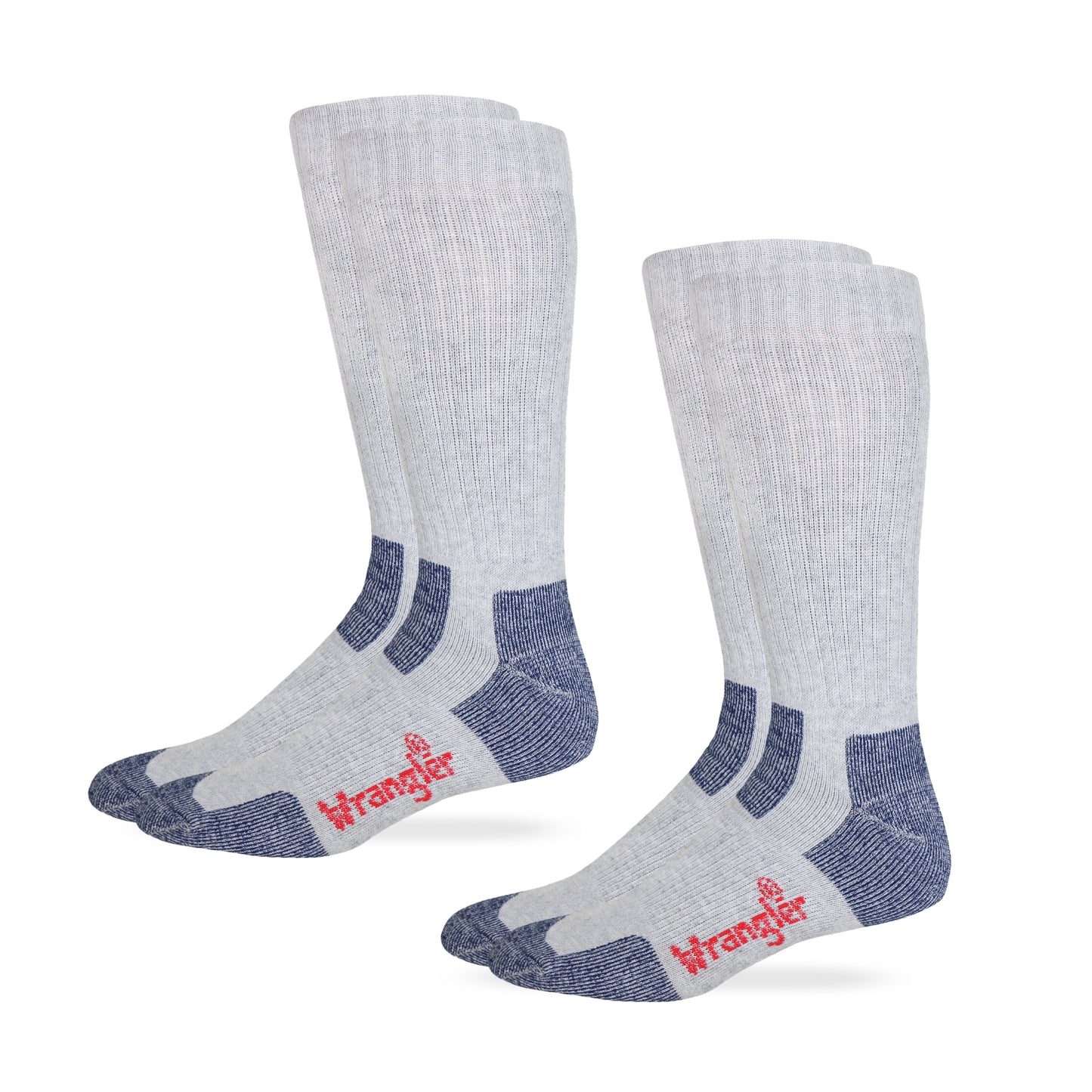 Wrangler Men's Steel Toe Boot Ultra-Dri Work Boot Socks 2 Pair Pack