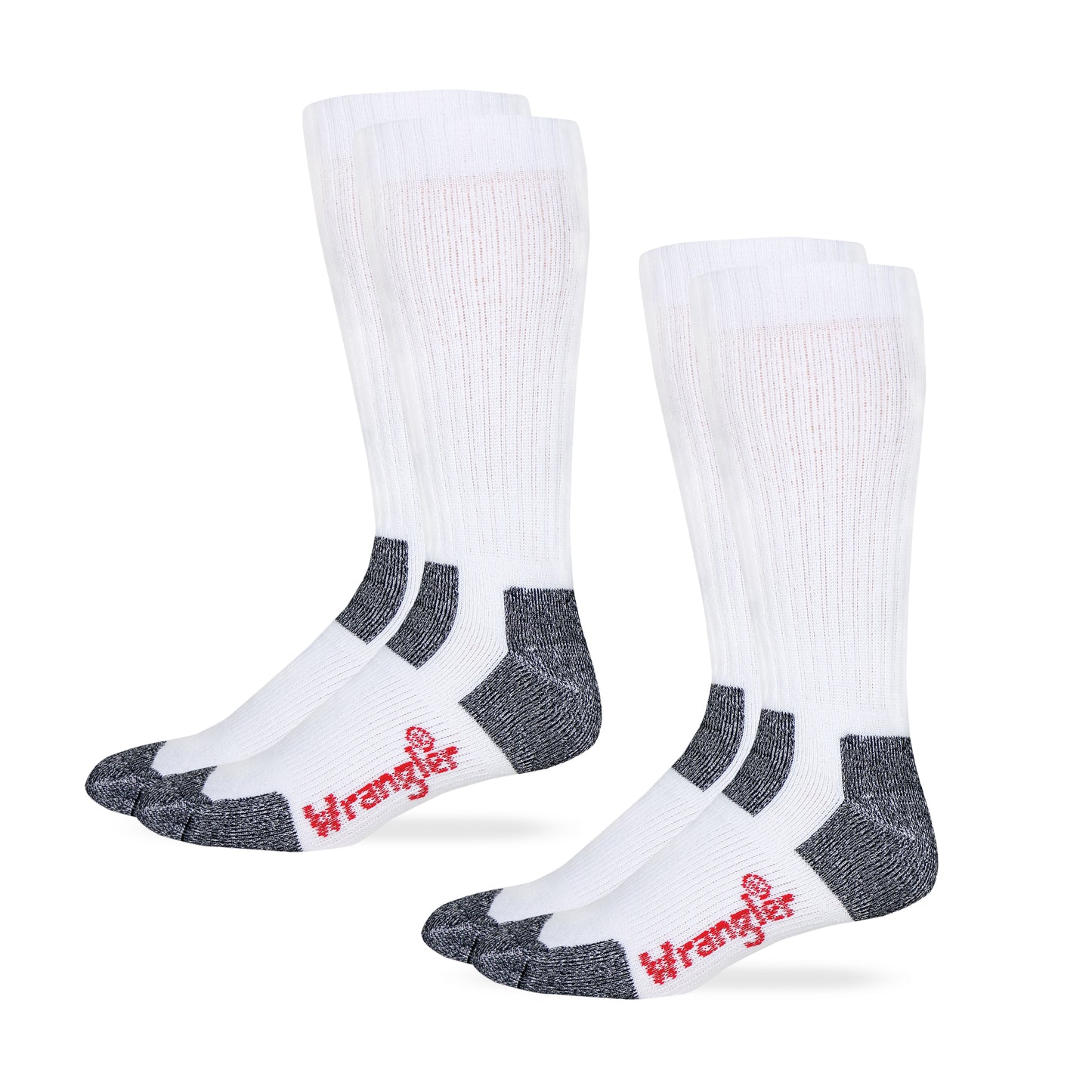 Wrangler Men's Steel Toe Boot Ultra-Dri Work Boot Socks 2 Pair Pack