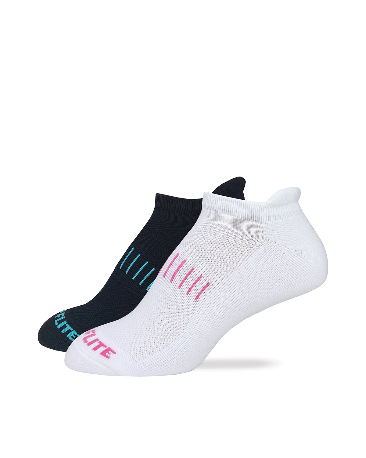Top Flite Womens Ultra Dri Low Cut Heel Tab Athletic Sport Socks 2 Pair Pack