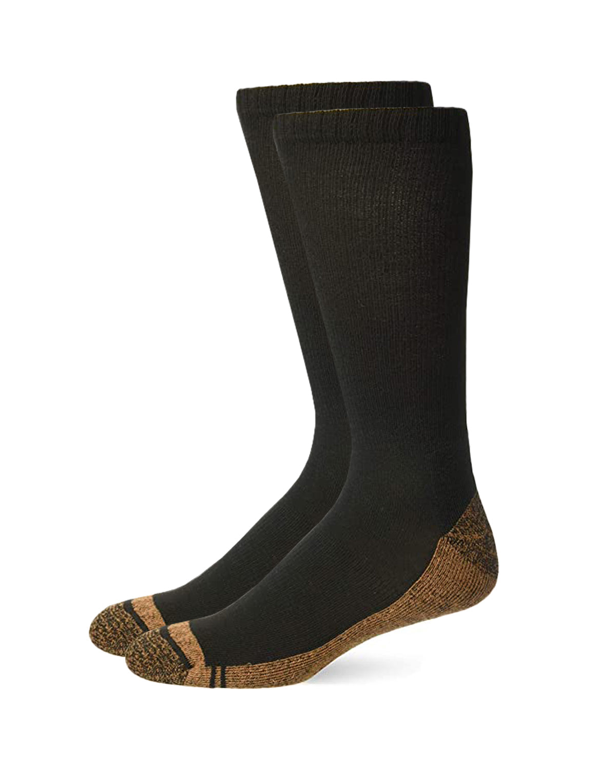 Carolina Ultimate Mens Cupron Copper Ultra-Dri Crew Socks 2 Pair Pack