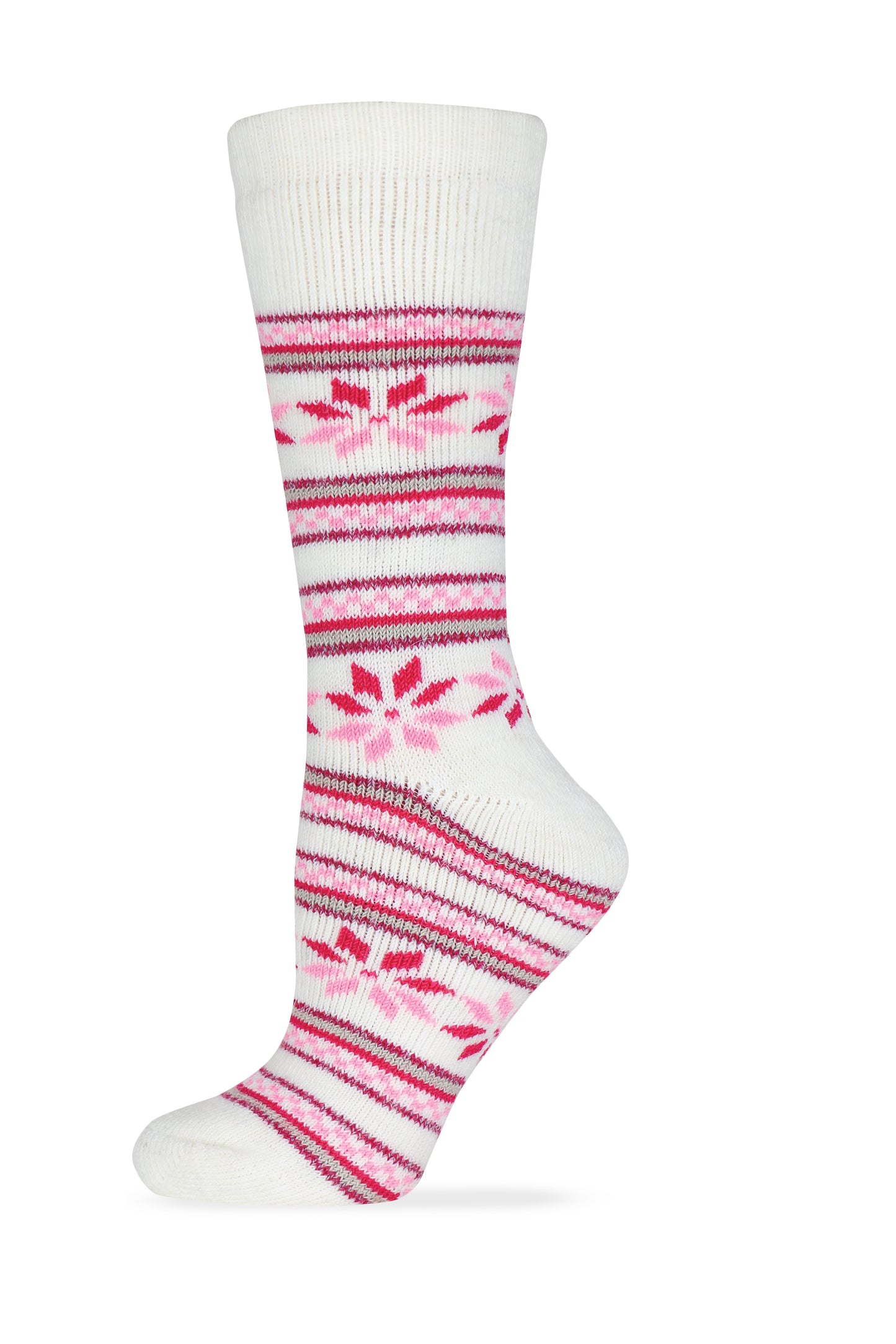 Wise Blend Ladies Merino Wool Blend Floral Frost Socks 1 Pair