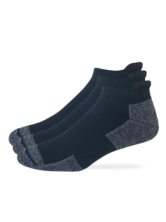 Carolina Ultimate Mens Ultra Dri Low Cut Heel Tab Athletic Socks 3 Pair Pack