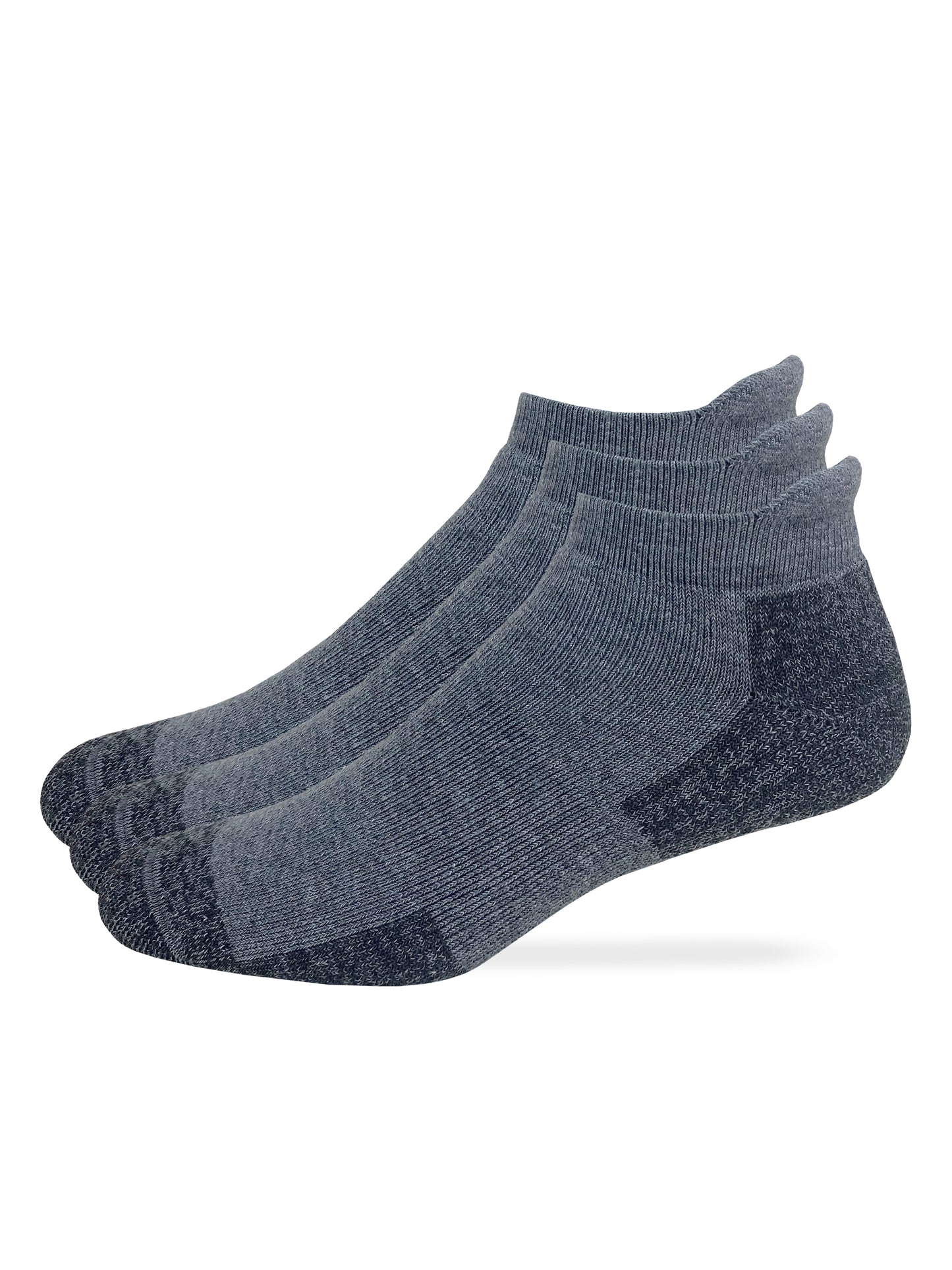 Carolina Ultimate Mens Ultra Dri Low Cut Heel Tab Athletic Socks 3 Pair Pack