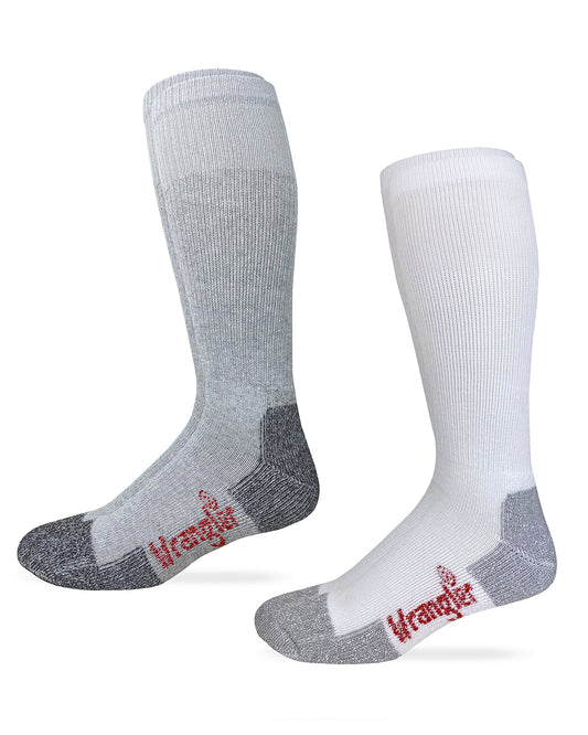 Wrangler Riggs Mens Cotton over the calf Work Boot Socks 2 Pair Pack