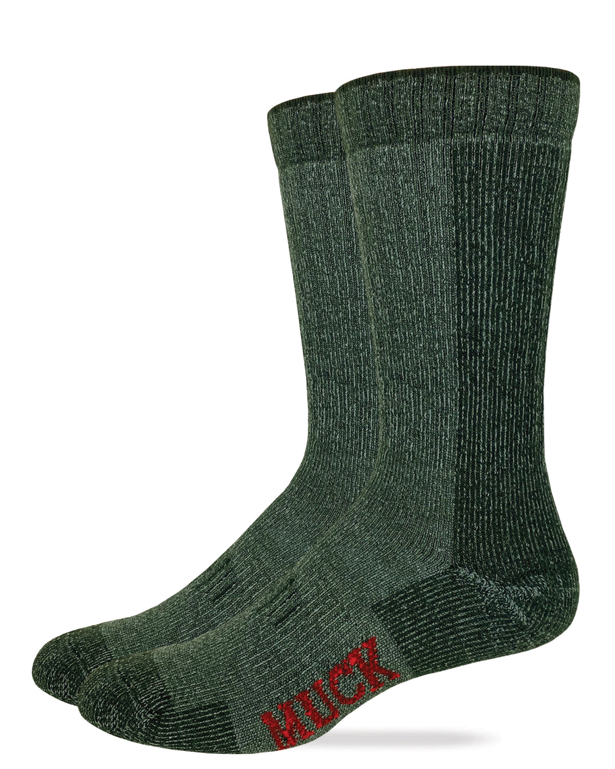 Muck Boot Mens Merino Wool Heavyweight Mid Calf Boot Socks 2 Pair Pack